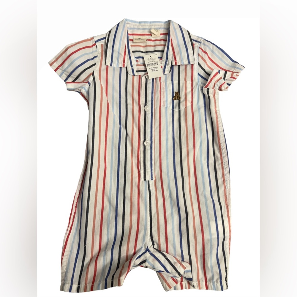 Baby Gap Baby Bear Pinstripe Romper